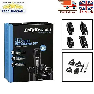 New BaByliss 7056CU Cordless 8 In 1 All Over Grooming Kit For Face And Body • $61.93