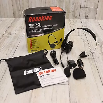 RoadKing RKING940 Premium Noise Canceling Bluetooth Headset -Wireless Calling • $21.99