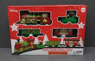 Disney Mickey Mouse Holiday Express Lights Sounds Christmas Train Set New • $34.93