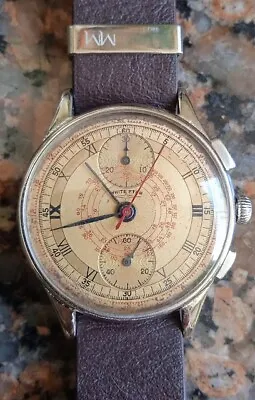 Vintage White Star Chronograph Venus 170 • $734.61