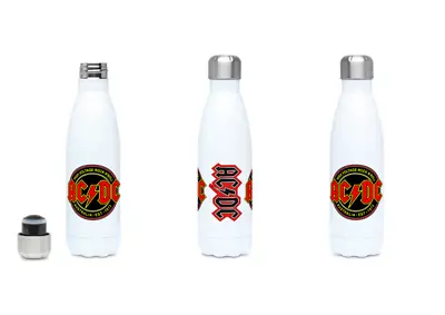 £16 • Buy ACDC Rock Band 500ml Stainless Steel Hot & Cold Water Bottle Birthday