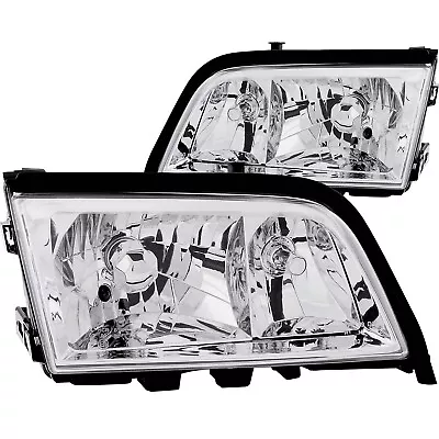 ANZO 1994-2000 For Mercedes Benz C Class W202 Crystal Headlights Chrome • $225.64