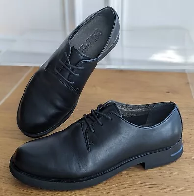 CAMPER Iman Black Leather Lace-up Oxford Shoes Women's Size 36 / UK 3 • £27