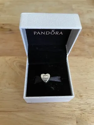 Genuine Pandora Silver Heart Charm  “You Are So Loved” • £12