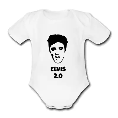 ELVIS 2.0 Babygrow Baby Vest Grow Bodysuit PRESLEY MUSIC FP • $12.44