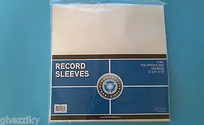 100 Plastic Outer Sleeves Vinyl Record Lp Album Plastic Covers • $20.99