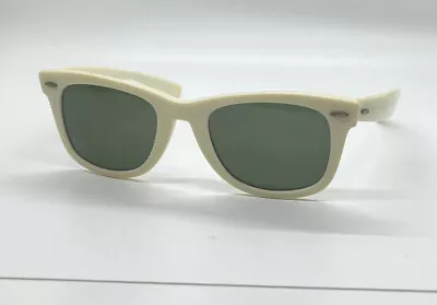 Vintage Ray Ban BL Wayfarer 5022 White Sunglasses • $337.20