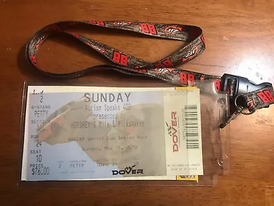 2010 Autism Speaks 400 Presented By Hershey's Dover Grandstand Ticket W/ Lanyard • $19.99