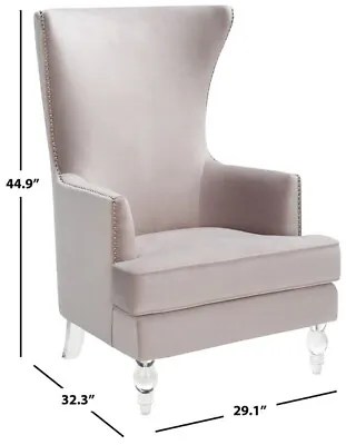 Safavieh GEODE MODERN WINGBACK CHAIR Reduced Price 2172729325 SFV4745C • $424