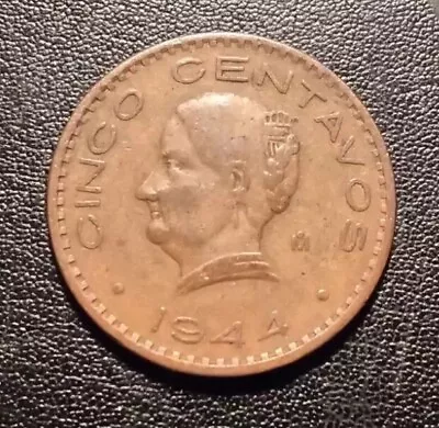 1944 Mexico Five Centavos Coin • $3