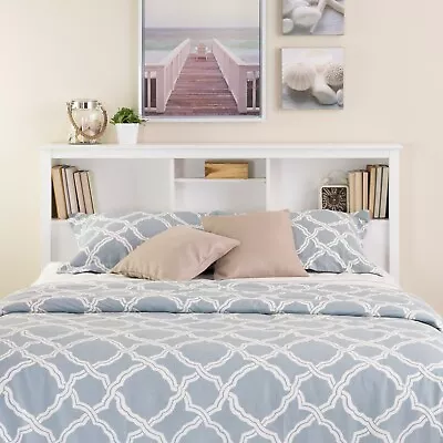 Monterey Full / Queen Size Bookcase Storage Headboard - White NEW • $147.50