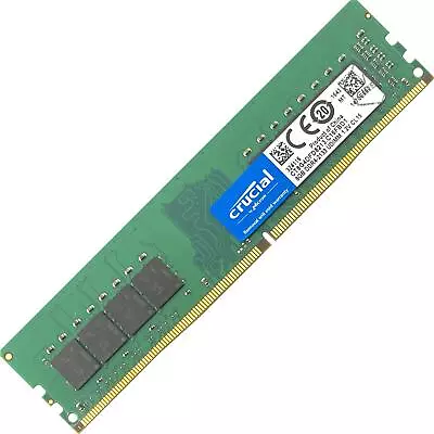 Crucial 8GB DDR4 2133MHz PC4-17000 1.2V 288 Pins UDIMM Desktop Memory RAM • £12.99