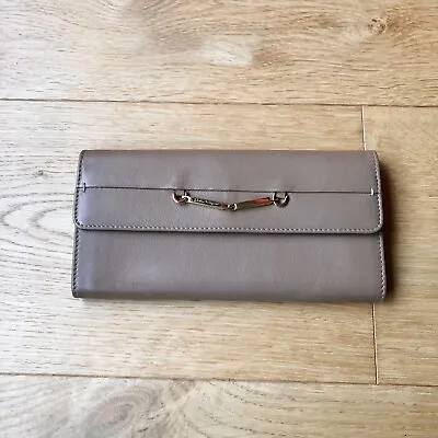 Salvatore Ferragamo Warm Taupe Leather Bifold Wallet • $79
