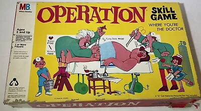 Vintage 1965 Operation Board Game Milton Bradley Incomplete • $9.99