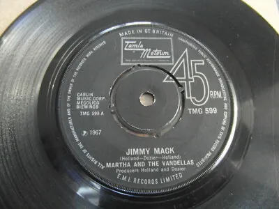 £9.99 • Buy Martha And The Vandellas- Jimmy Mack  7  Vinyl Single-tmg 599- Sample  Vg+ 1967