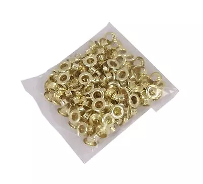 200pc Brass Eyelet Rings Set 12mm • £3.49