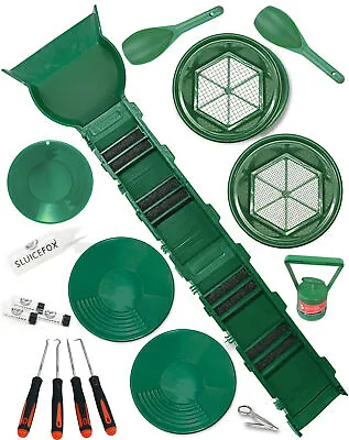 Sluice Fox 61 Inch Portable Gold Sluice Box And Bucket Sifter Kit For Gold • $159.95
