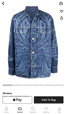 Versace Medusa Music Denim Jacket/coat • $1680