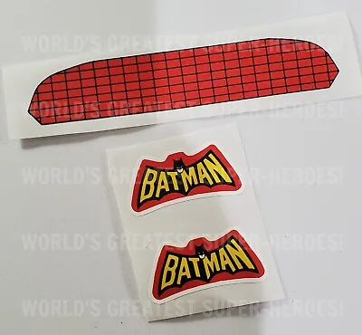 Mego Batman Batmobile Emblem Vinyl Pre-Cut Custom For WGSH 8  Figure Vechile • $19.99