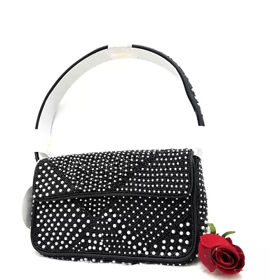 AUTH NWT Staud  Women’s Tommy Bead Faux Pearl Shoulder Bag In Black/ White • $269.99