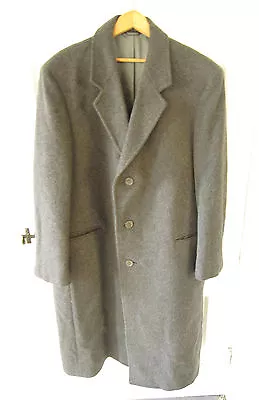 Fine Ciatti Charcoal Cashmere Blend Wool Dress Coat 44R • $49