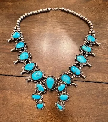 Awesome! Vintage Squash Blossom Necklace. FREE FedEx Shipping • $2000