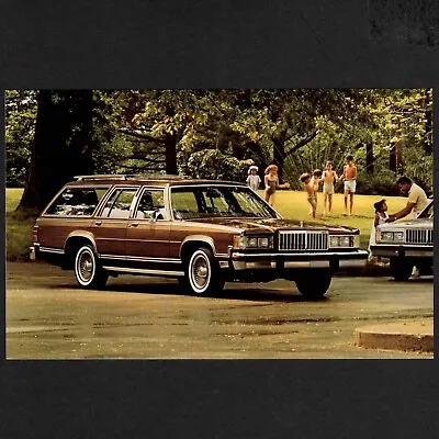 1987 Mercury Grand Marquis COLONY PARK  Woodie  Wagon : Promo Postcard UNUSED • $6.99