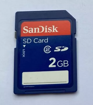 SanDisk Class 2 2GB SD Card - Tracked Postage • $10