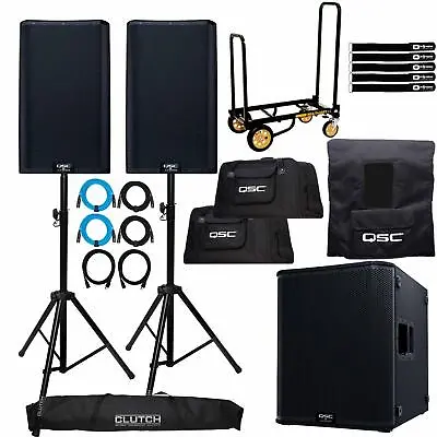 QSC K12.2 K2 Series 12  Powered Speakers With 18  Active Subwoofer • $3981.40