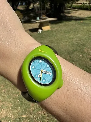 Rare Vintage NIKE Triax Green Sports Watch Splat - Silicone Band • $120