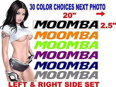 MOOMBA TRAILER Boat Decal Boats Decals WINDOW 30 Color Choices • $24