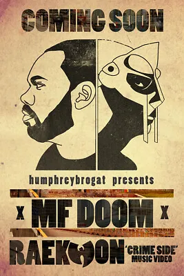 Mf Doom Metal Face Hip Hop Rap Star Wall Art Home Decor - POSTER 20x30 • $23.99