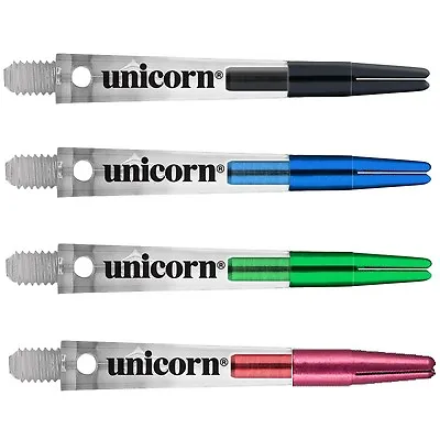 Unicorn Gripper Zero Degree Nylon Dart Stems Shafts With Anodised Aluminium Tops • £3.95