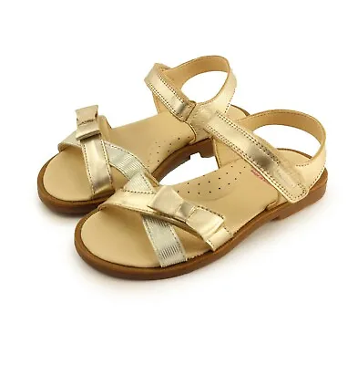 Pablosky Girls Open Toe Leather Sandals With Arch Ankle And Orthopedic Support • $53