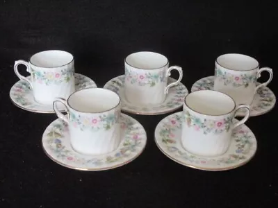 £37.50 • Buy Aynsley 'wild Tudor' Set 5 X Coffee Cans And Saucers - 1st