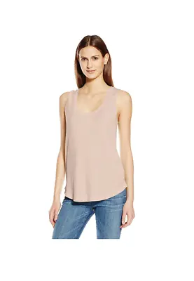 NWT Splendid Women Sleeveless Muscle Tank Tee T-Shirt Size S Pink/Beige $50 K233 • $21.24