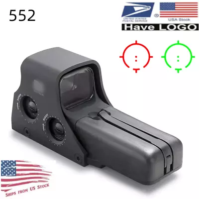 552 Holographic Sight Red/Green Dot Sight Tactical Hunting Scope 20mm Rail LOGO • $38.50