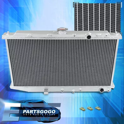 For 88-91 Honda Civic CRX EF 1.5L M/T 2-Row Dual Core Cooling Aluminum Radiator • $113.99