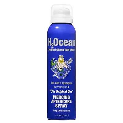 H2Ocean Piercing Aftercare Spray Sea Salt Keloid & 4 Fl Oz (Pack Of 1) Blue  • $27.18