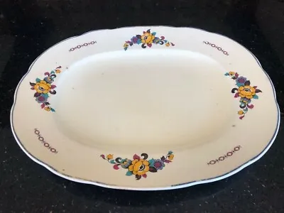 Stunning Vintage Large Meat Plate With Flower Design • £7.50