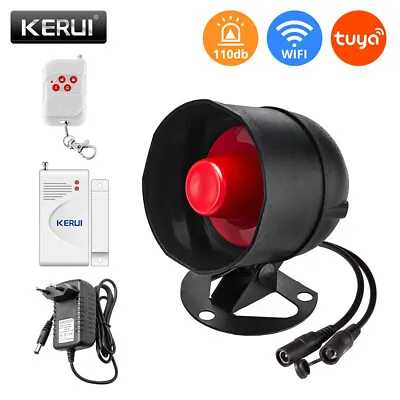 KERUI Wifi Tuya Wireless Alarm System Smart Home Security 110dB Live Siren Horn • $9.79