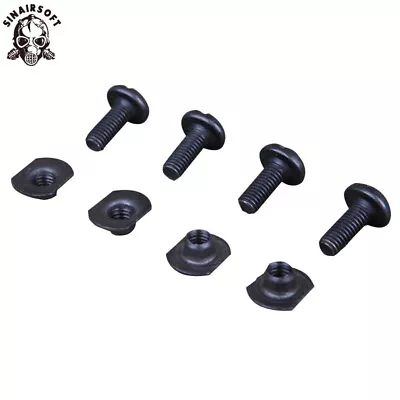 4 PCS Tactical Fix Screw Bolt Nut For Hunting MICH Helmet Strap FAST Helmet Rail • £5.99