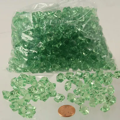 Acrylic Ice Crystals - 500 Piece Lot - GREEN (Table Scatter Vase Fillers Decor • $9.89