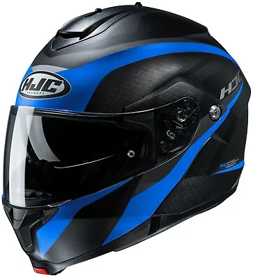 HJC C91 Taly Modular Motorcycle Helmet Blue XS S M L XL 2X 3X 4X 5X Sunscreen BK • $184.99