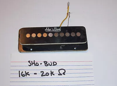 Sho-Bud Pedal Steel Guitar 16-20K Ohms Single Pole Pickup - 10 String Flat Mount • $89