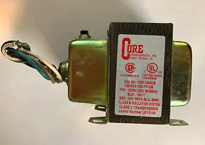 Core 120-024-100-TF-CB Class 2 Transformer 120V 50/60Hz 10011SHCB • $9.99