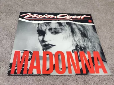 EX Condition RARE Vintage Vision Quest Madonna Promo Poster 12 X12 • $60