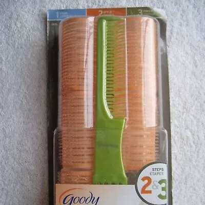 Goody Pump It Up Comb With Lift Pick 5 Self Holding Rollers Hair Curlers Curl • $9