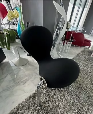 Embryo Chair By Mark Newson For Cappellini Black Rare Accent Designer Chair • $2900