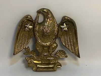Vintage Brass Eagle American Patriot Patriotic Decor Metal Arts & Crafts • $26.99